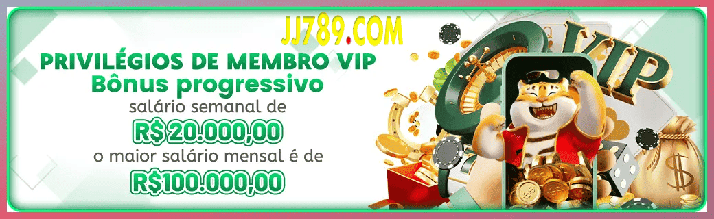 JJ789 bônus — cashback 15 por cento e níveis VIP
