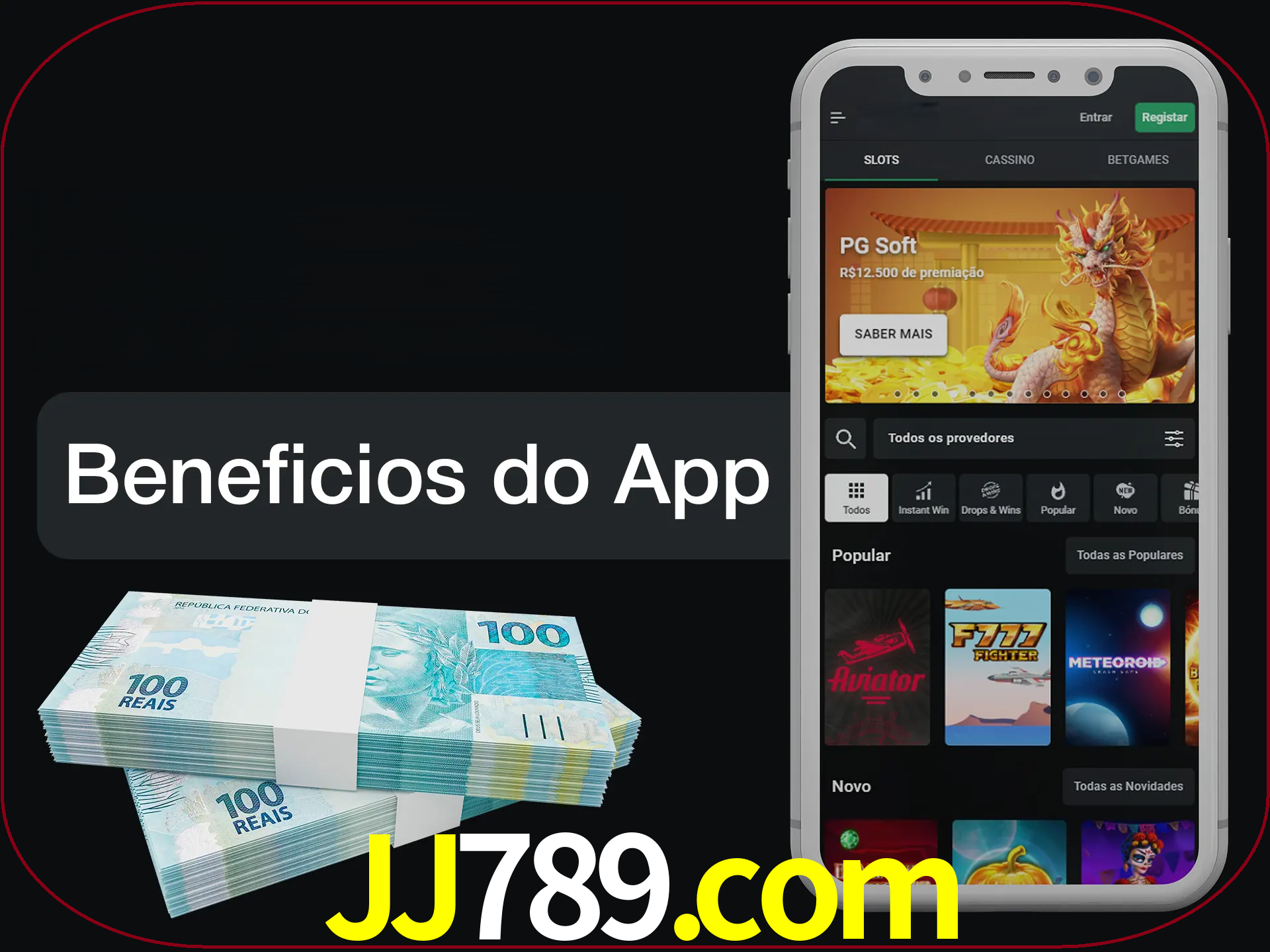 Obtenha todos os benefícios usando o aplicativo.