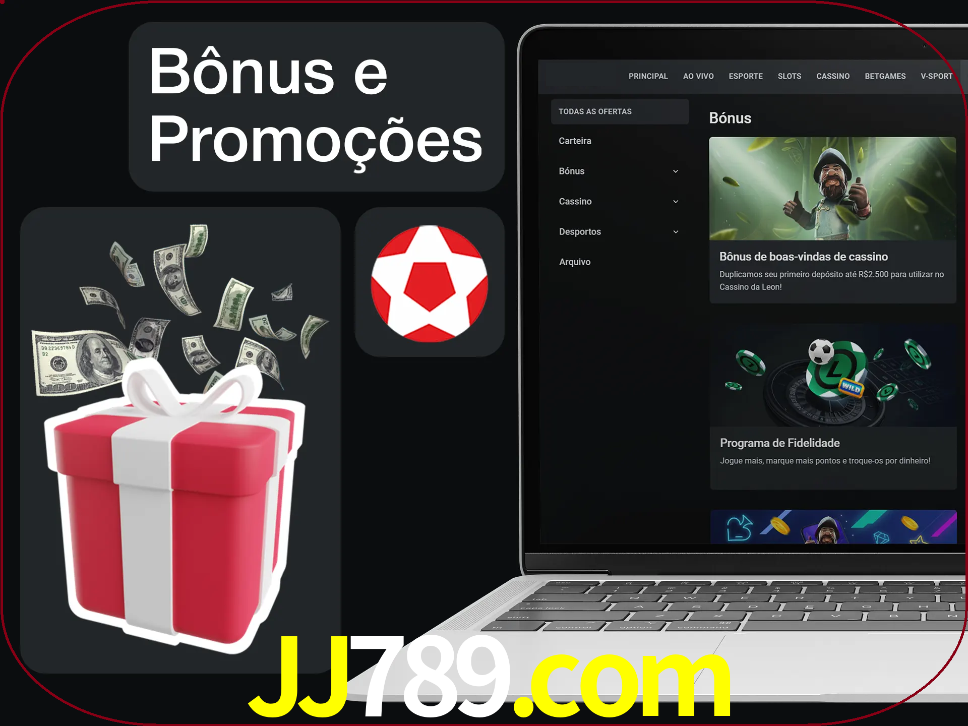 Verifique se há novos bônus e promoções.