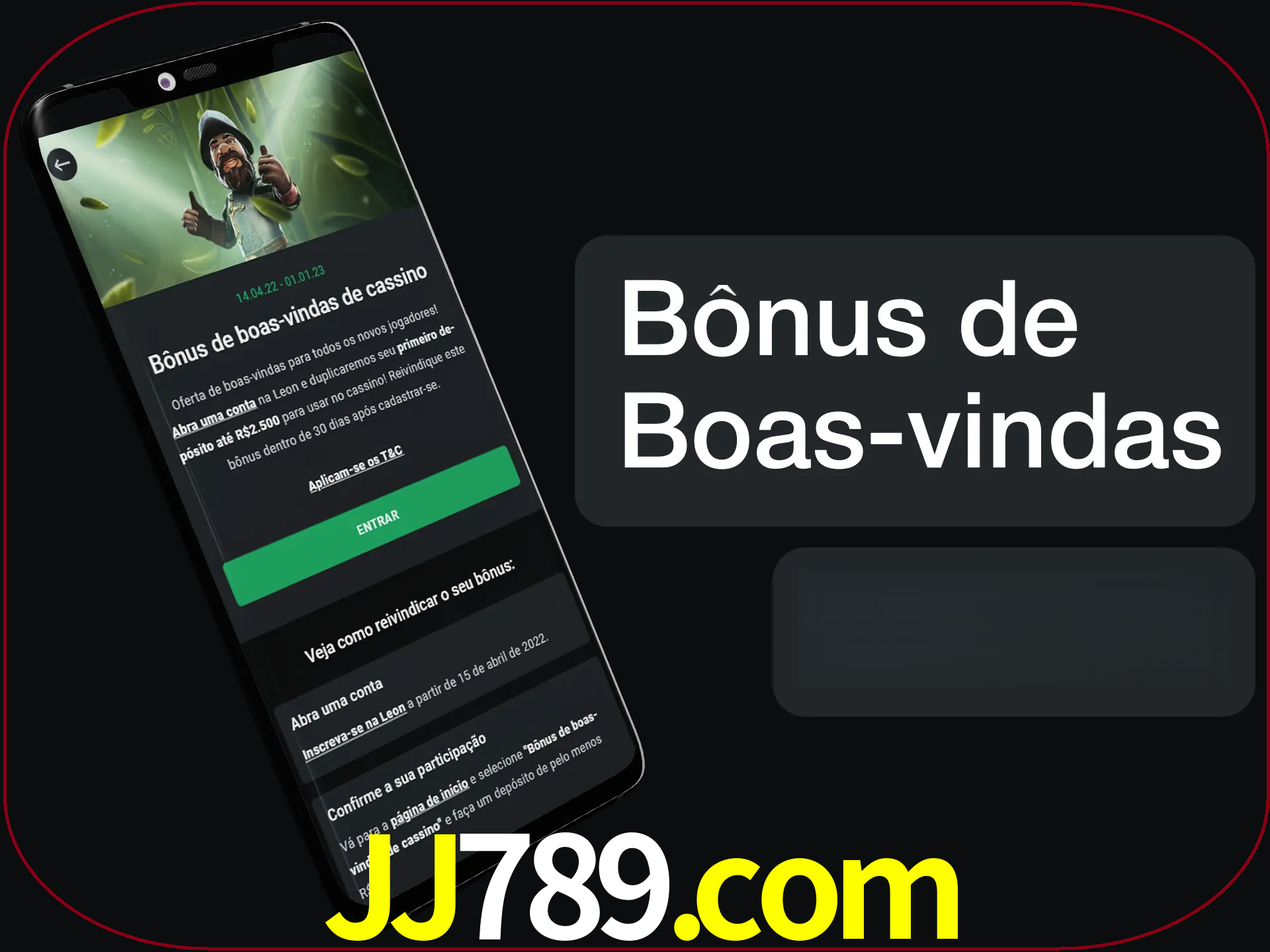 Não se esqueça de usar o bônus de boas-vindas.